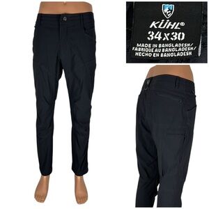 Kuhl Pants Mens 34 X 30 Renegade 5603 Gray Cargo Outdoor Hiking Stretch Nylon